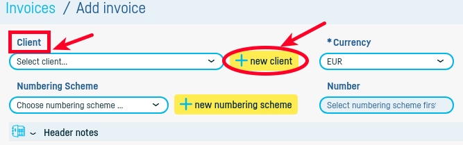 How do I add a new client? - step 4