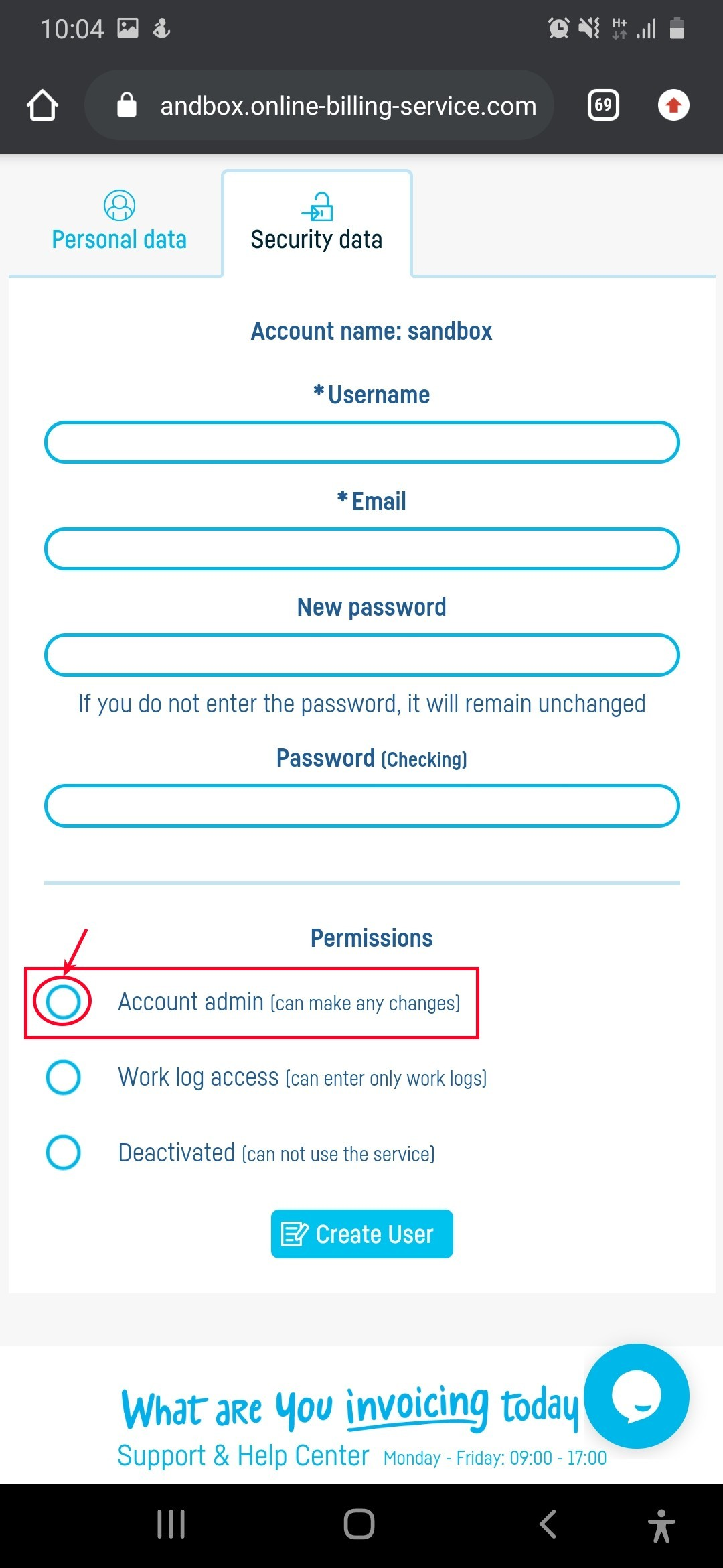 How do I add new users? - step 5