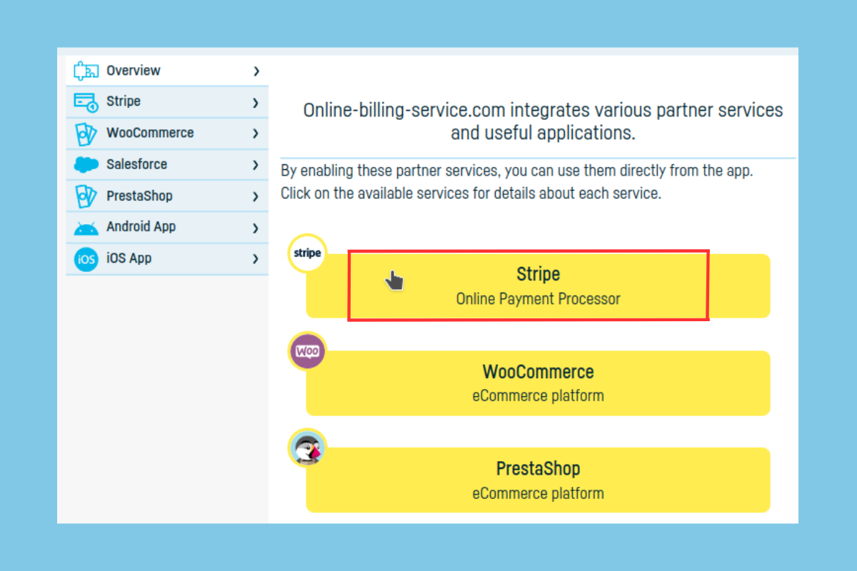 Automatically generate and send invoices from Stripe - step 2