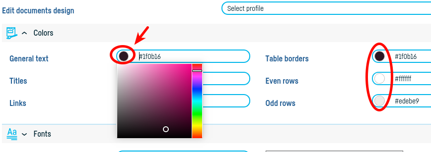 How do I change the appearance of an invoice? - step 5