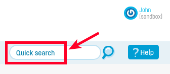 How do I use search options? - step 1
