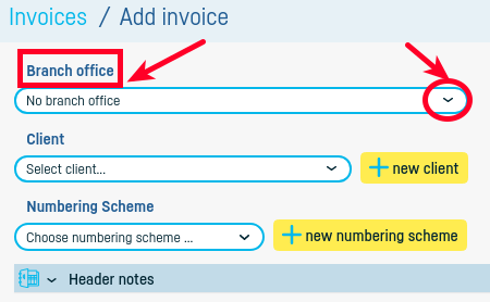 How do I add branch offices? - step 4