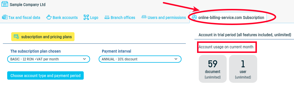 Exceeding the number of invoices included - step 2