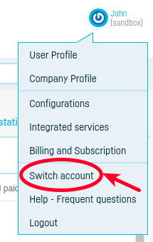 How do I link the accounts of multiples companies? - step 1