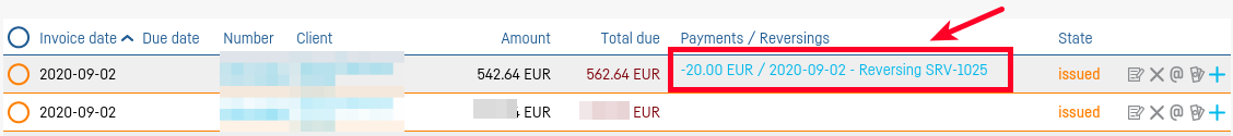 How do I reverse an invoice? - step 4