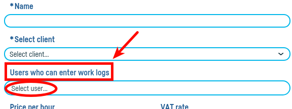 Who can add work logs? - step 6