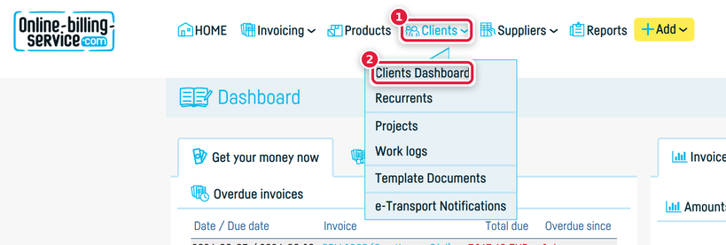 How do I import a clients list? - step 1